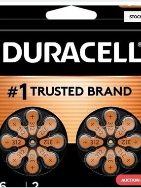 Duracell Hearing Aid Batteries Size 13, Orange, 16 Count